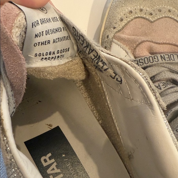 Golden Goose Silver and Pink High-Top Sneakers - Picture 7 of 7